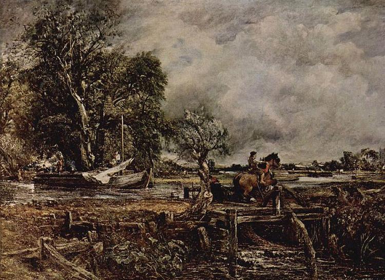 John Constable John Constable R.A., The Leaping Horse Spain oil painting art